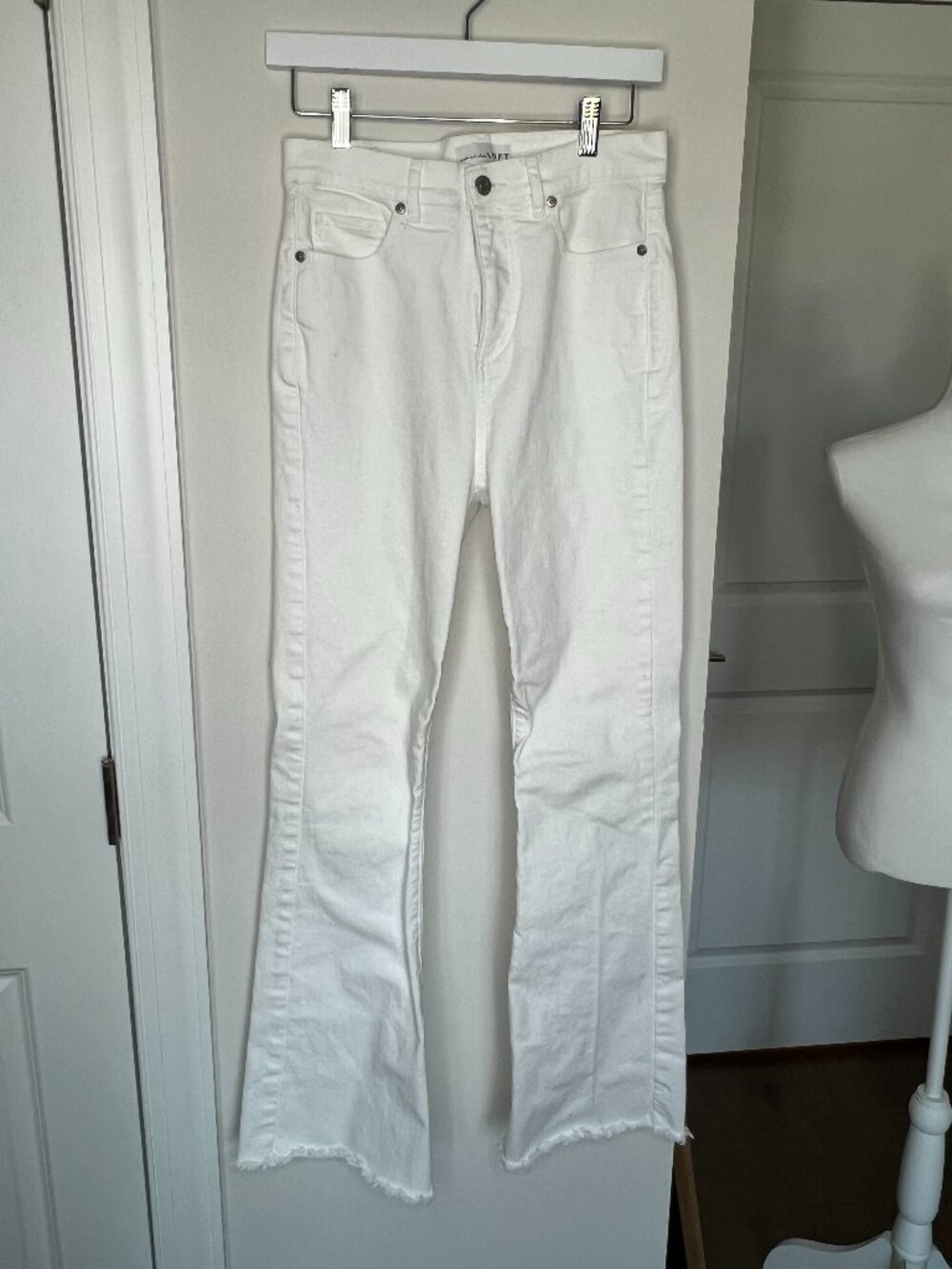 Loft White Slim Flare Jeans Size 4